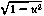 radic(1 - u^2)