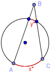 secants intersecting outside a circle