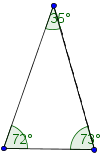 Choose the type of given triangle: