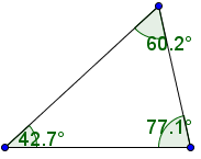 Choose the type of given triangle: