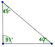 Choose the type of given triangle:
