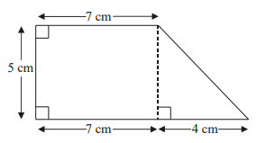 Work out the area of the shape.
