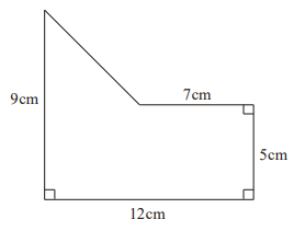 Work out the area of the shape.
