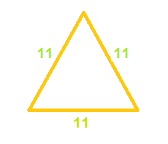 What is the perimeter of the triangle shown below?