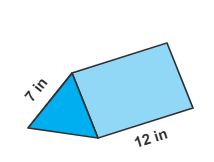 The base of the prism is an equilateral triangle. What is the lateral surface area?