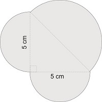 Odredi površinu figure sa slike. Uzmi da je [tex]\pi=3,14[/tex]