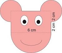 Kolika je površina crteža glave majmuna? Uzmi da je [tex]\pi=3,14[/tex]
