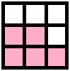 What fraction of the square is pink?